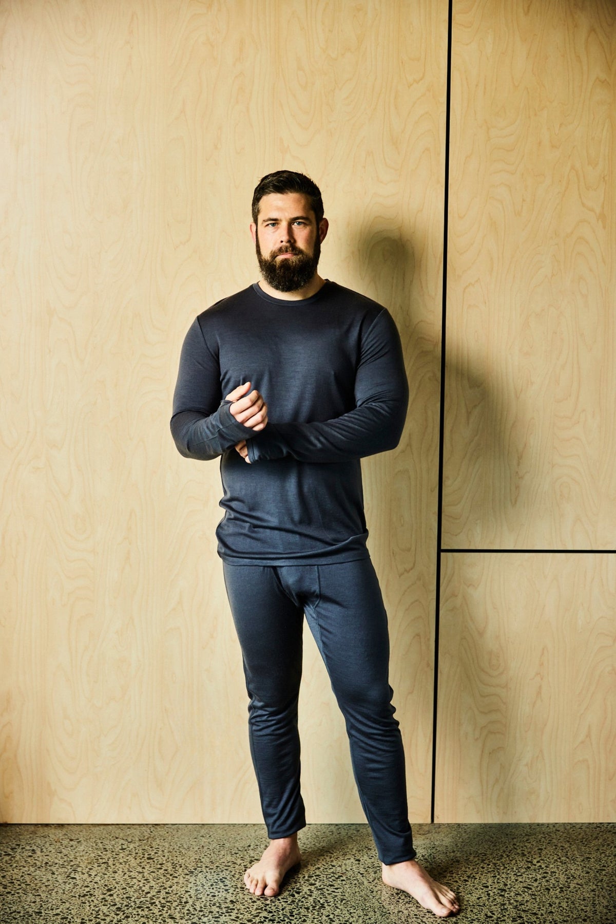 Men's Base Pant - 100% Merino Wool, Slate Grey