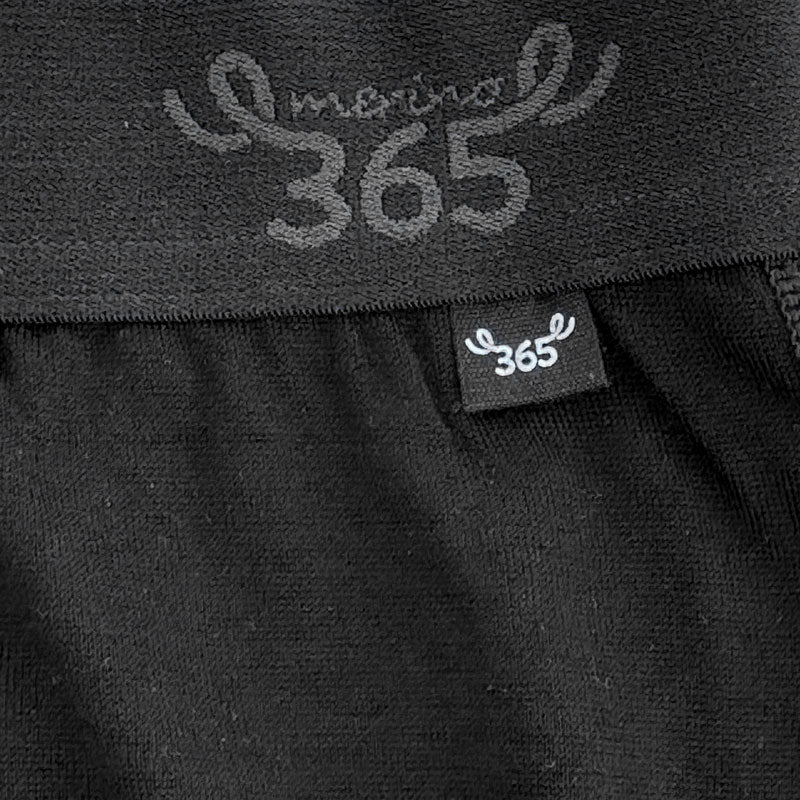 Men's Regular Boxer Brief - 100% Merino Wool, Black