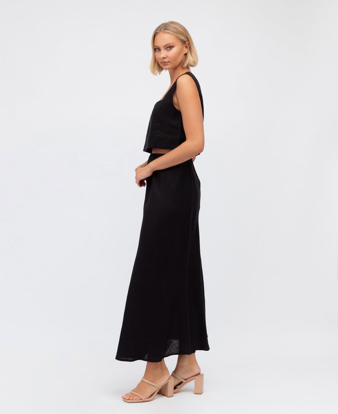100% Linen Bias Skirt