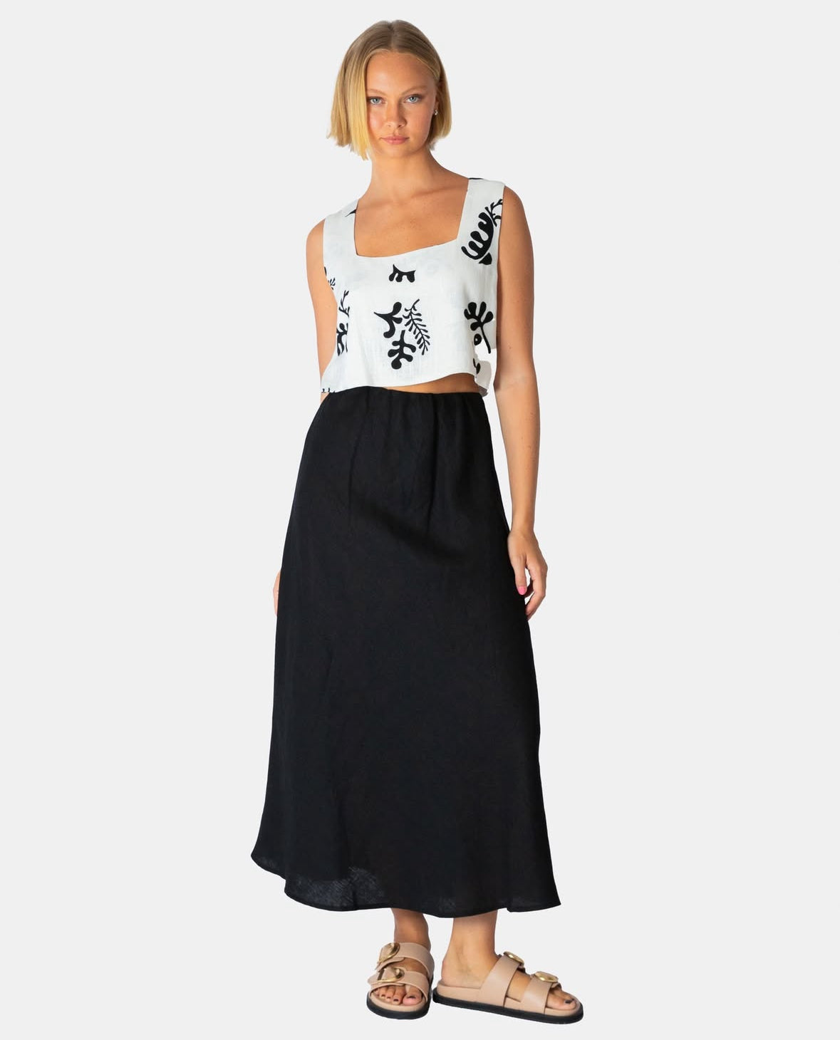 100% Linen Bias Skirt
