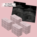 Medium Flow Organic Tampons Bundle - 12 Month Supply