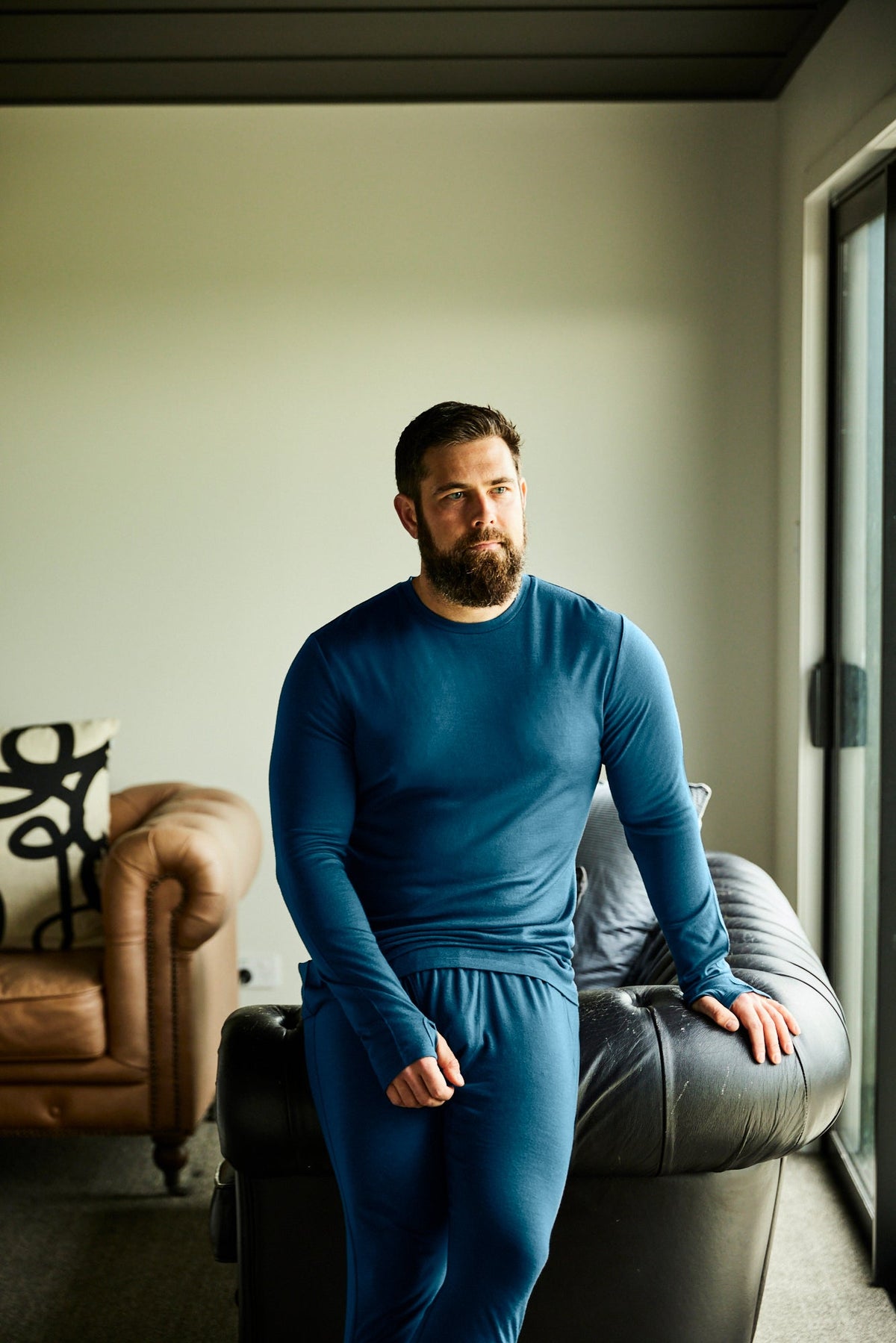 Men's Base Pant - 100% Merino Wool, Gibraltar