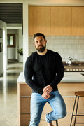 Men's Standard Long Sleeve - 100% Merino Wool, Black