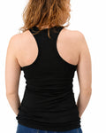 Women's Racerback Tank Top - 98% Merino, Black