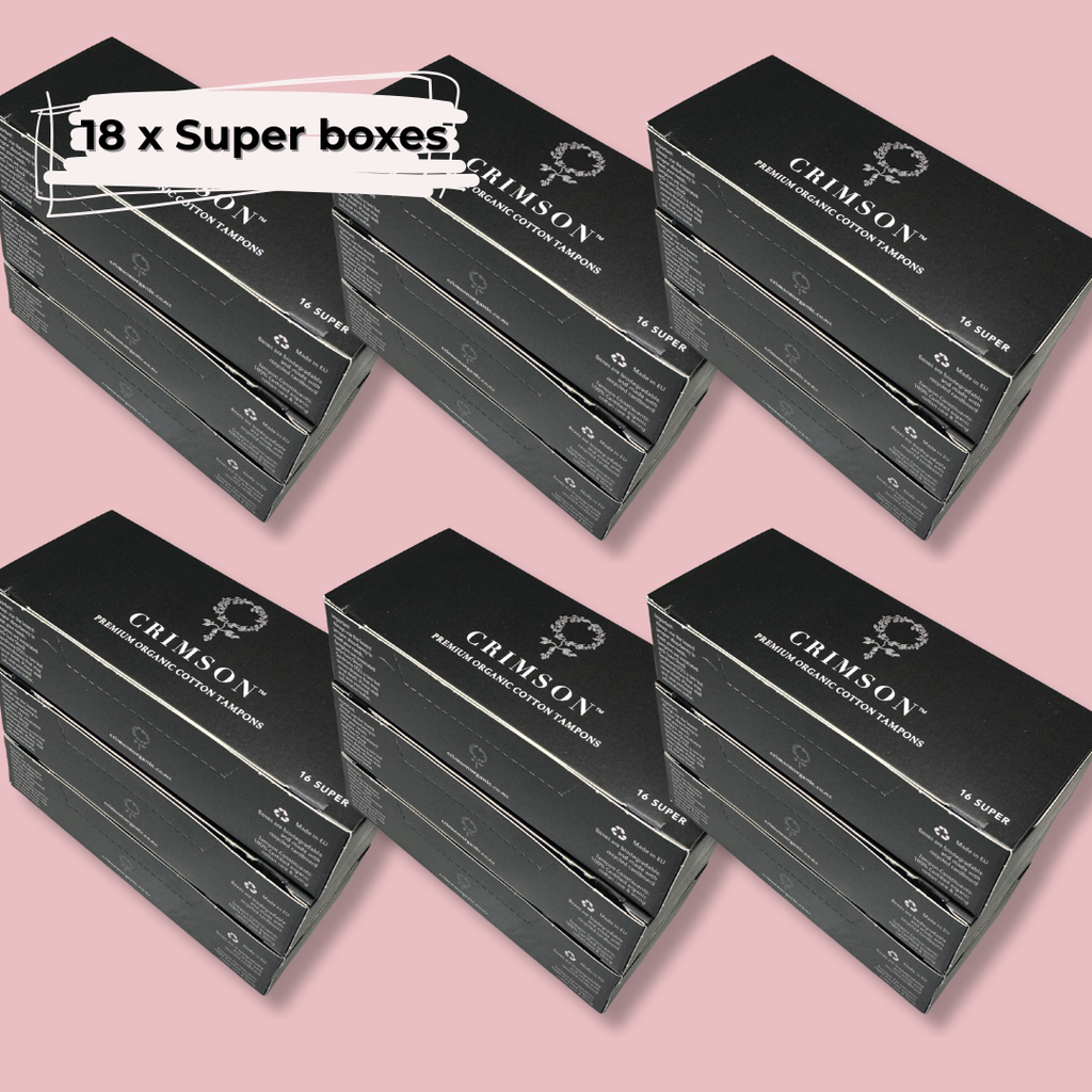 Super Organic Tampons Bulk Supply - 12 Month Supply