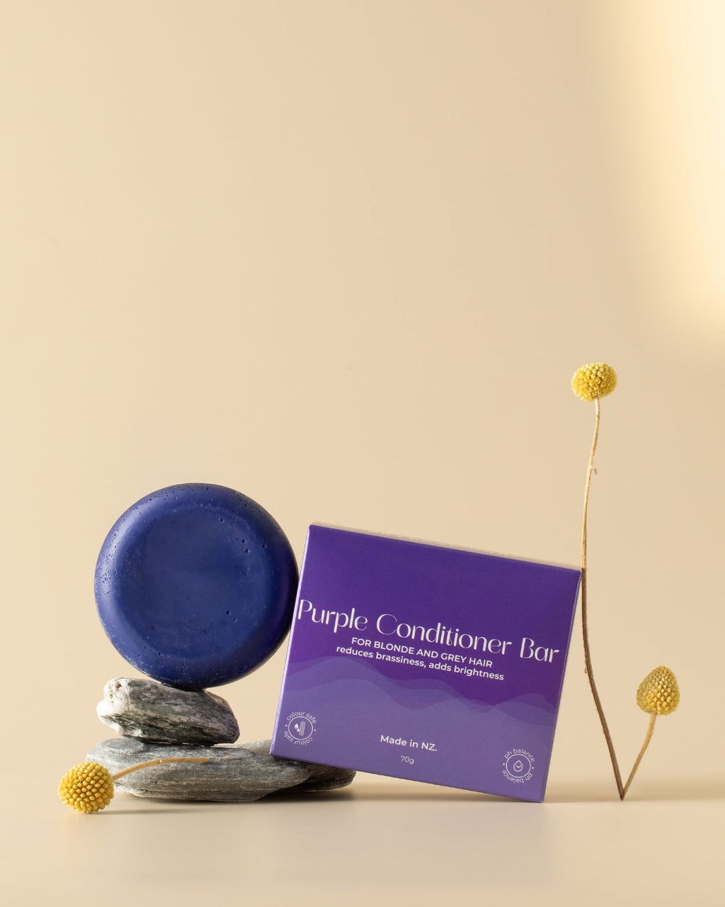 Purple Toning Conditioner Bar - Blonde & Grey